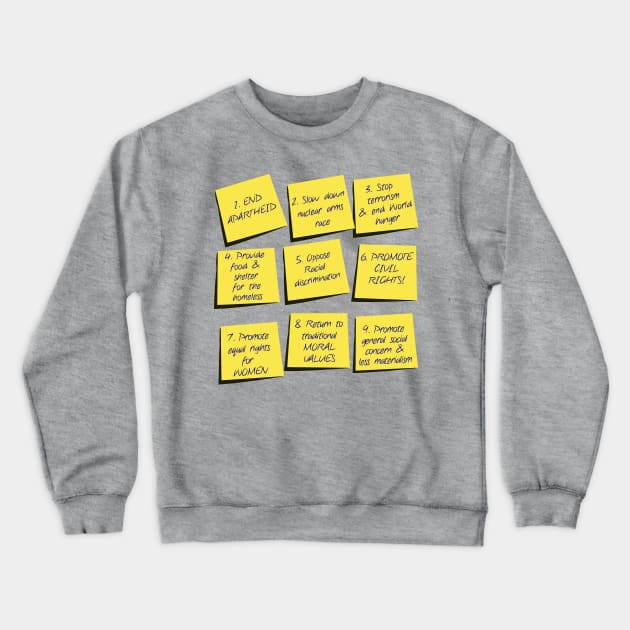 American Psycho: Virtue Signalling Notes Crewneck Sweatshirt by TipToeTee